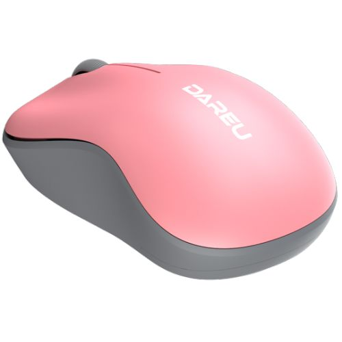 Мышь Wireless Dareu LM106G Pink-Grey розовый с серым, DPI 1200, 2.4GHz