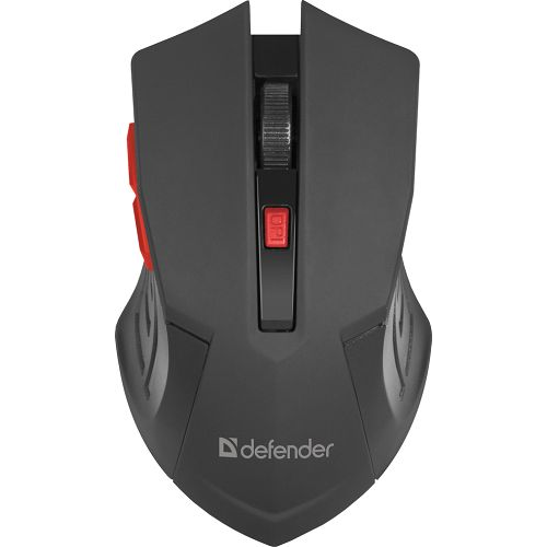 Мышь Wireless Defender Accura MM-275 Black-Red 800-1600dpi, 6 кнопок