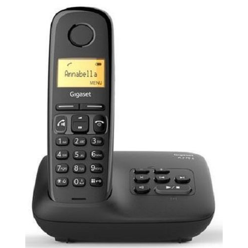 Телефон DECT Gigaset A270A AM RUS S30852-H2832-S301 черный автооветчик АОН