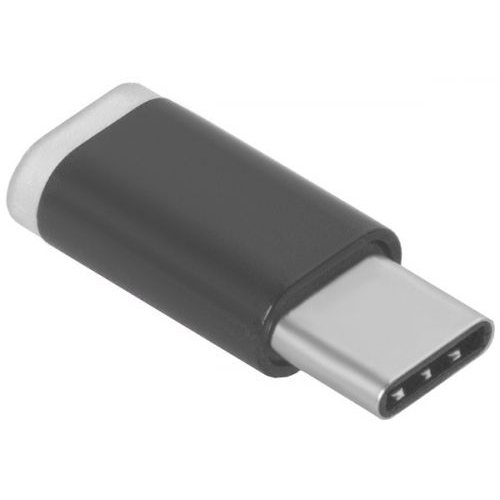 Переходник GCR GCR-UC3U2MF USB Type C на micro USB 2.0, M/F, черный