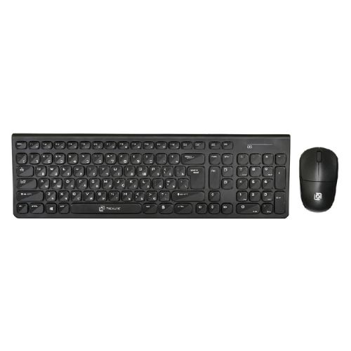 Клавиатура и мышь Oklick 220M 1062000 клав:черный мышь:черный USB беспроводная slim Multimedia