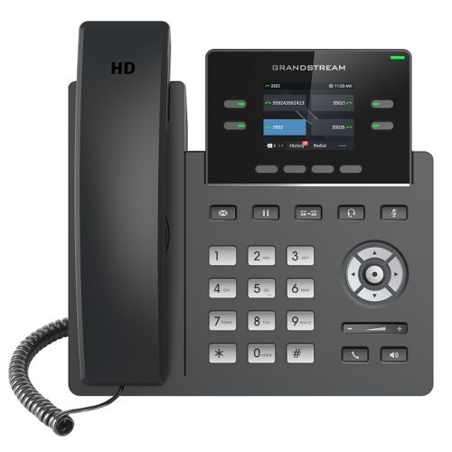 Телефон VoiceIP Grandstream GRP-2612 2 SIP аккаунта, 2хEthernet 10/100, дисплей 2,4" цветной (320х24
