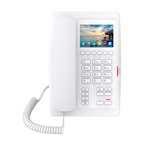 Телефон VoiceIP Fanvil H5W white 2 порта 10/100 Мбит, Wi-Fi, PoE, цветной дисплей