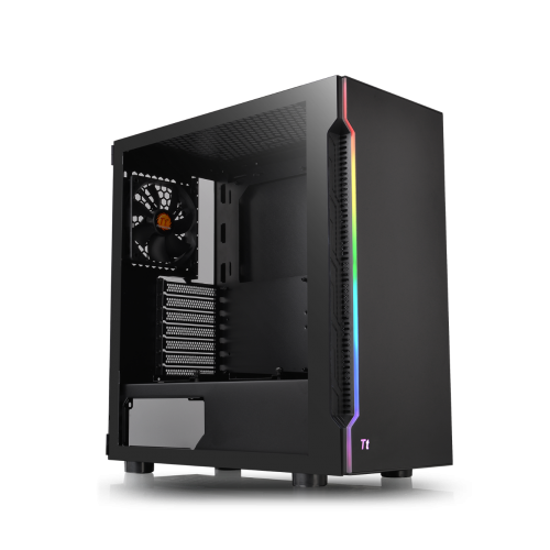 Корпус ATX Thermaltake H200 TG RGB CA-1M3-00M1WN-00 черный, без БП, 2xUSB3.0, audio