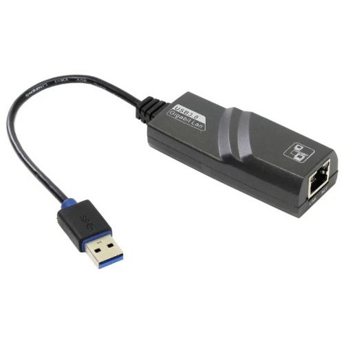 Адаптер сетевой VCOM DU312M USB 3.0 (Am) --> LAN RJ-45 Ethernet 1000 Mbps, Aluminum Shell