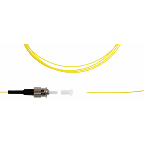 Пигтейл TELCORD ШОС-0.9-PT-ST/A-SM-1м-LSZH-YL ST/APC, SM(G.652.D), 0.9мм, LSZH, 1м