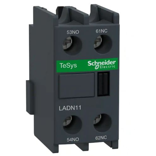 Контакт Schneider Electric LADN11 дополнительный фронтальный 1НО+1НЗ для контакторов cерии D