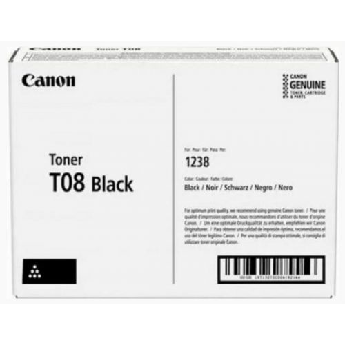 Тонер Canon Toner 08 (black) 3010C006 черный, для Canon i-SENSYS X 1238i/1238iF/1238P/1238Pr, 11000