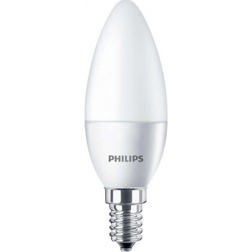 Лампа светодиодная Philips 929002970807 6W, 620lm, E14, 827, B35, матовая