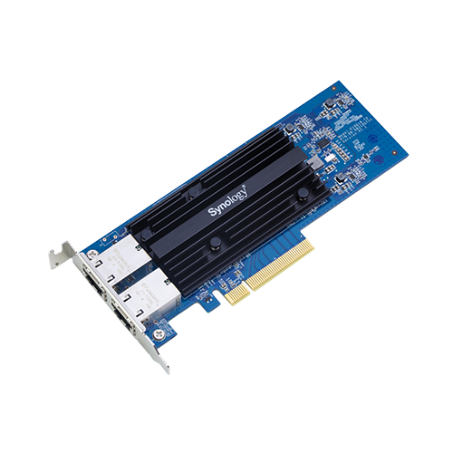 Сетевая карта Synology E10G18-T2 10 Gigabit dual port RJ-45 PCIe 3.0 4x adapter(incl LP and FH brack