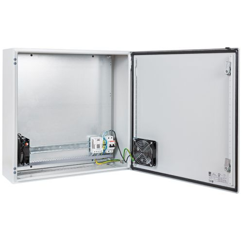 Шкаф NSGate NSB-4040H1 B404H1F0 400x400x230 комплект [1, 2] с нагревателем, без оптического кросса