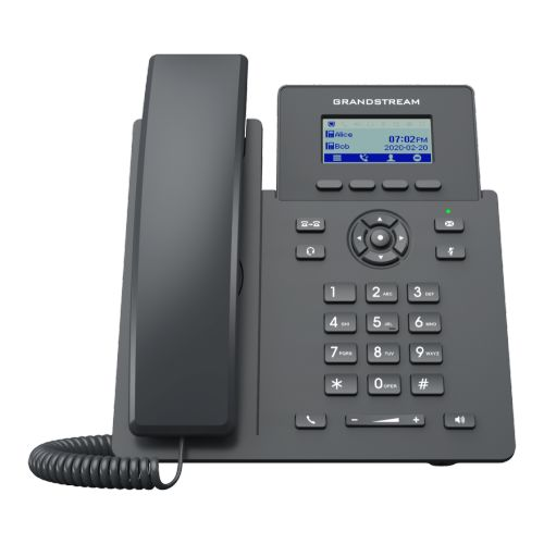 Телефон VoiceIP Grandstream GRP-2601P 2 SIP аккаунта, 2 линии 10/100, дисплей 2,21"(132x48), poe , б