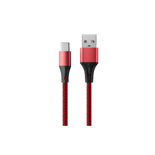 Кабель интерфейсный AccesStyle AC30-F100M Red-Black USB 3.0 - USB Type С, 3А, 100 см; Оплётка: Ткань