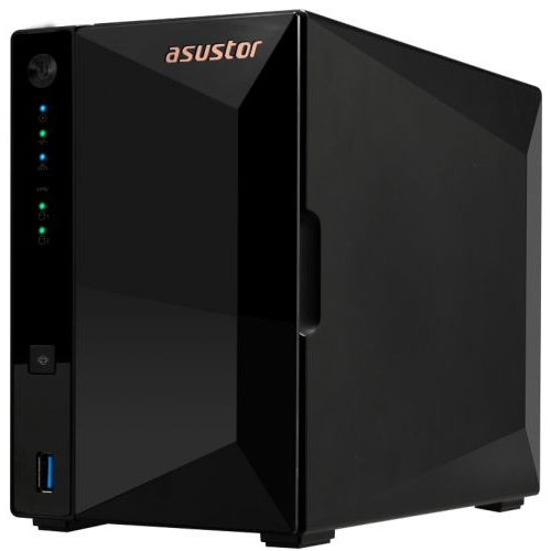 Сетевой накопитель данных ASUSTOR AS3302T 2-Bay NAS/MPl/Cel 1.4GHz Quad Core/2GB/noHDD/LFF(HDD,SSD)/