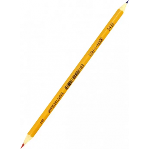 Koh-I-Noor Карандаш двухцветный, лакированный корпус, красно-синий