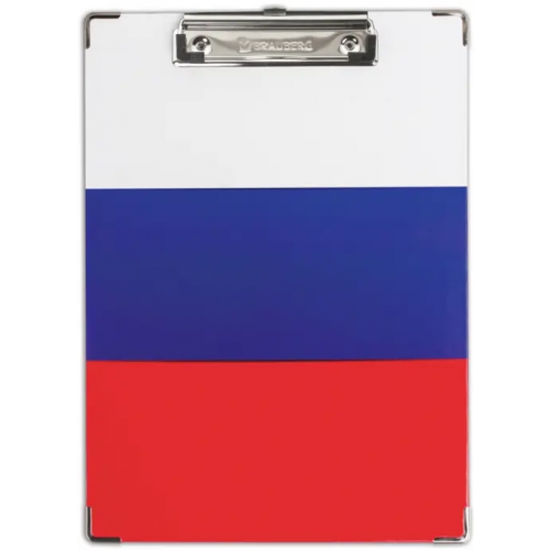 Brauberg Доска-планшет с верхним прижимом "Flag"