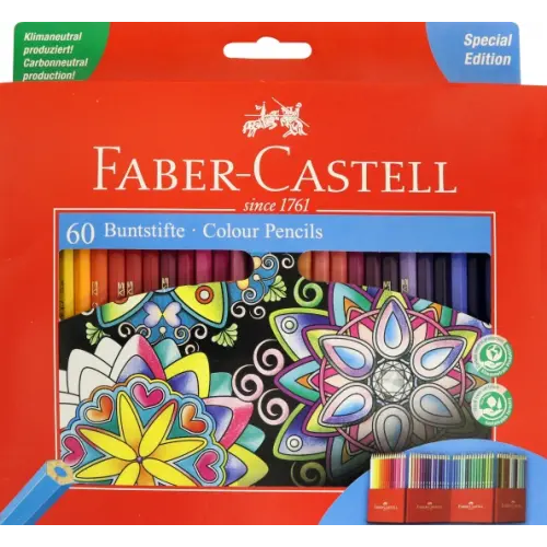 Faber-Castell Карандаши цветные "Замок", 60 цветов