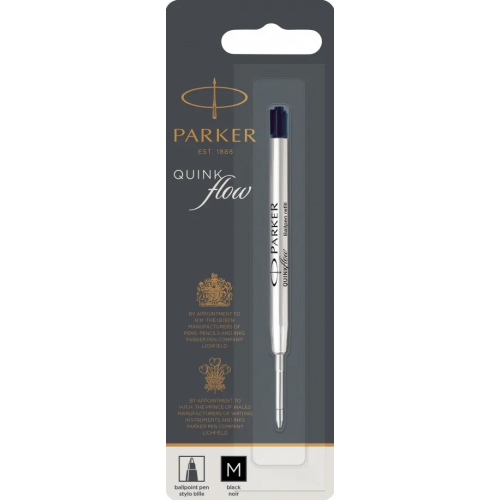 Parker Стержень для шариковых ручек "Quink Flow Z08", черный, толщина линии M
