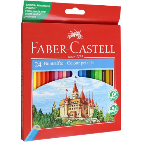 Faber-Castell Карандаши "ECO. Замок", 24 цвета