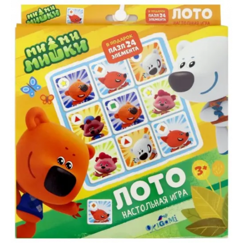 Оригами Настольная игра. МиМиМишки. Лото + пазл, 24 элемента