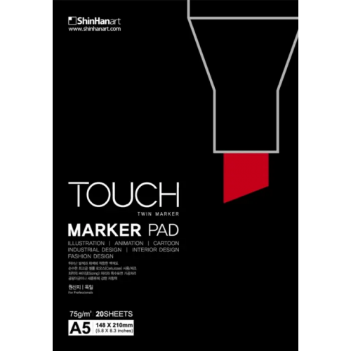 ShinHanart Альбом для маркеров Touch Marker Pad, А5, 20 листов