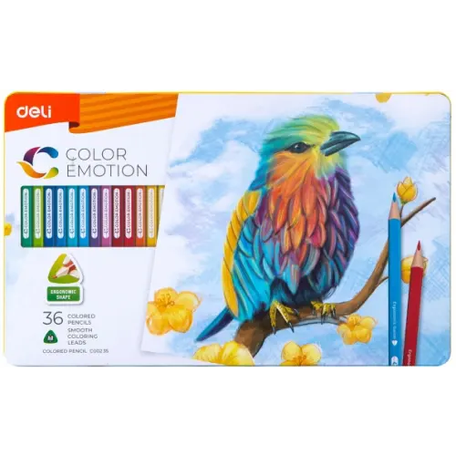 Deli Карандаши цветные "Color Emotion", 36 цвета