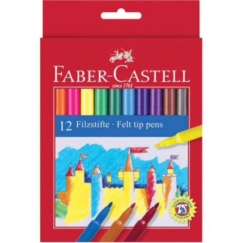 Faber-Castell Фломастеры "Замок", 12 цветов