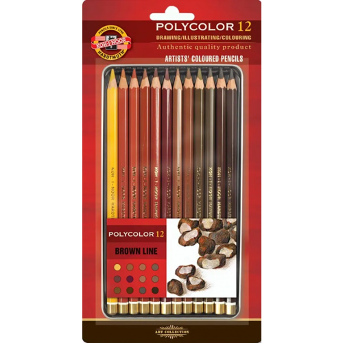 Koh-I-Noor Набор цветных карандашей "Polycolor", 12 цветов