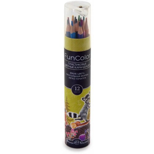 Альт Карандаши цветные "Funcolor", 12 цветов