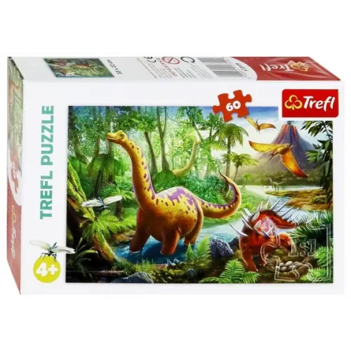 Trefl Пазл. Странствующие динозавры, 60 деталей