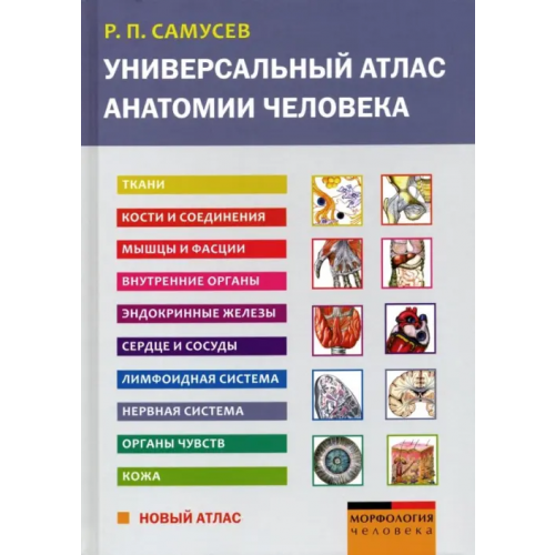 Мир и образование Универсальный атлас анатомии человека. Учебное пособие для студентов медицинских учебных заведений Самусев Рудольф Павлович