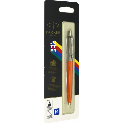 Ручка шариковая Parker "Jotter Orange CT", синяя, 1,0 мм