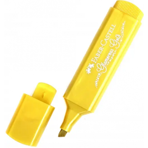 Текстовыделитель "Faber-Castell TL 46", металлик, 1-5 мм, золото