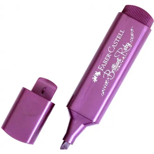 Текстовыделитель "Faber-Castell TL 46", металлик, 1-5 мм, рубиновый