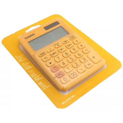 Casio Калькулятор настольный, 12-разрядный, цвет оранжевый