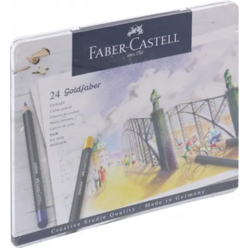 Faber-Castell Карандаши цветные "Goldfaber", 24 цвета
