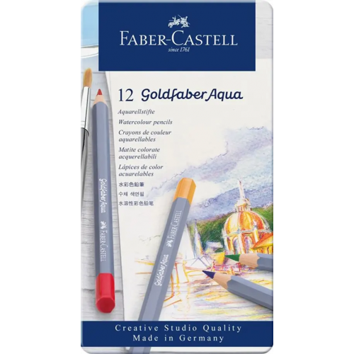Faber-Castell Карандаши акварельные "Goldfaber Aqua", 12 цветов