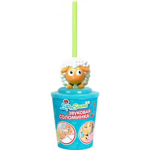 Март-игрушки Звуковая соломинка "Овечка"