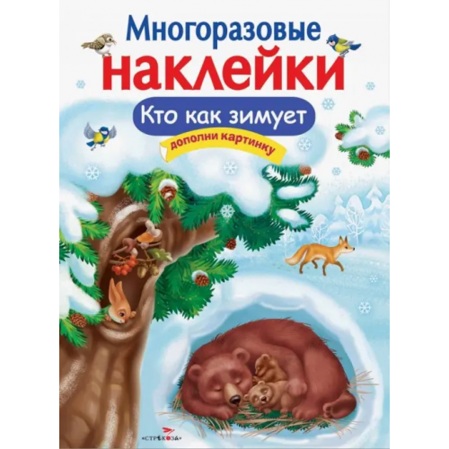 Стрекоза Многоразовые наклейки. Кто как зимует Александрова О