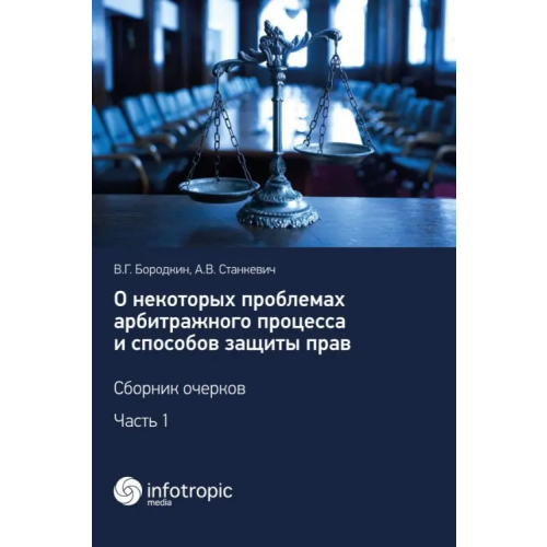 Инфотропик О некоторых проблемах арбитражного процесса и способов защиты прав. Сборник очерков. Часть 1 Бородкин Вадим Геннадьевич, Станкевич Алексей Владимирович
