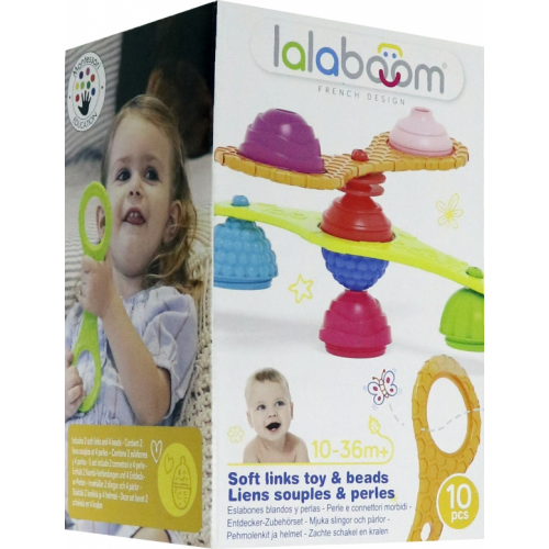 ABtoys Игрушка развивающая. Lalaboom. Комплект соединителей, 10 предметов