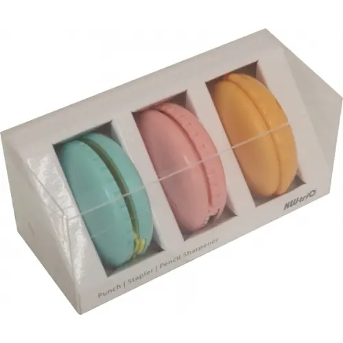 KW-Trio Настольный набор Kw-Trio "Macaron", цвет: ассорти, 3 предмета, арт. 6351