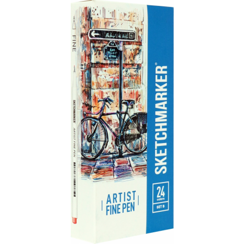 Sketchmarker Набор капиллярных ручек "Artist fine pen Basic 2", 24 цвета