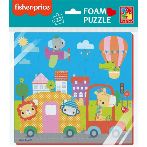 Vladi Toys Мягкие пазлы Fisher Price. Город, 25 элементов