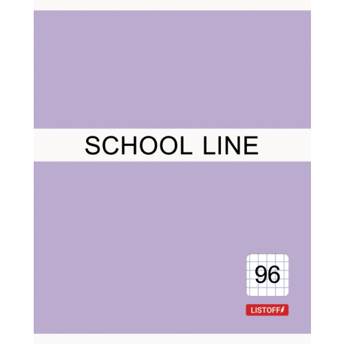 Listoff Тетрадь Basic line, А5, 96 листов, клетка