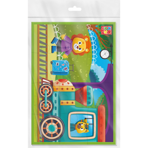 Vladi Toys Мягкий пазл. Поезд, 12 элементов