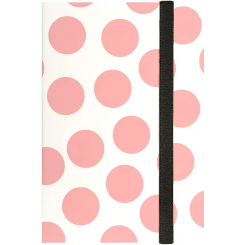 Bruno Visconti Блокнот на резинке. Salmon polka dots, А6, 100 листов, в точку