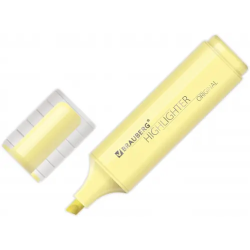 Brauberg Текстовыделитель "Original Pastel", цвет ваниль, линия 1-5 мм
