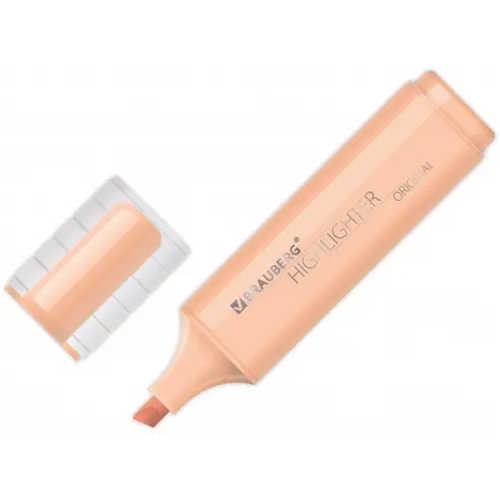 Brauberg Текстовыделитель "Original Pastel", цвет персиковый, линия 1-5 мм