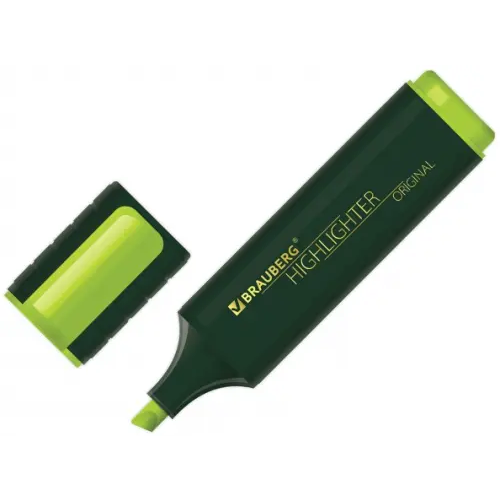 Brauberg Текстовыделитель "Original", цвет зеленый, линия 1-5 мм